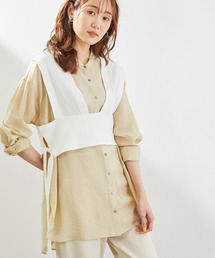 ROPE' PICNIC（ロペピクニック）の「コットン混ニットビスチェ（ベスト・レディース）」