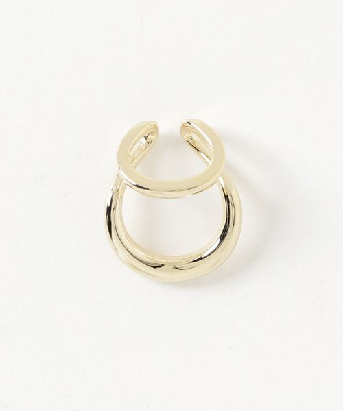dix(ディス)の「W Twist Earcuff(イヤーカフ・レディース・ゴールド・FREE)」の1枚目の写真