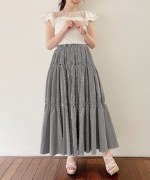 ギャザーティアードスカート