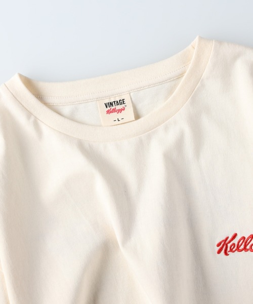 Right-on（ライトオン）の「「Vintage Kelloggs」プリントTシャツ（Tシャツ/カットソー・メンズ・ブラック/オフホワイト/グリーン・M/L/XL）」の12枚目の写真