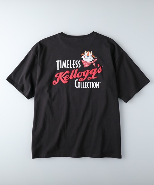 Right-on（ライトオン）の「「Vintage Kelloggs」プリントTシャツ（Tシャツ/カットソー・メンズ・ブラック/オフホワイト/グリーン・M/L/XL）」の19枚目の写真