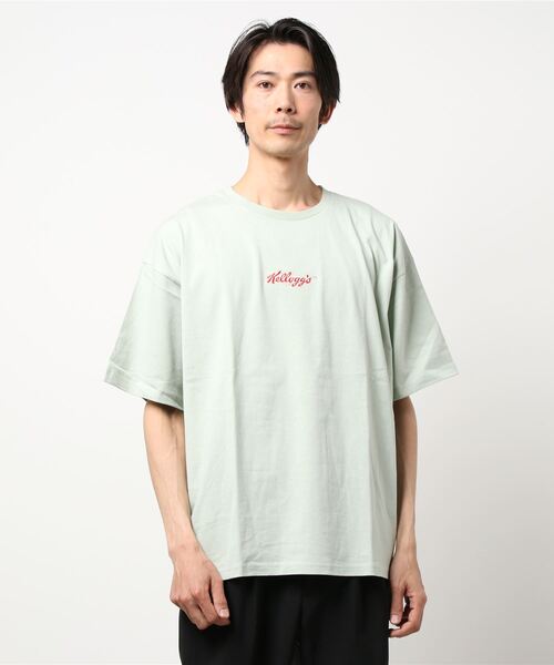 Right-on（ライトオン）の「「Vintage Kelloggs」プリントTシャツ（Tシャツ/カットソー・メンズ・ブラック/オフホワイト/グリーン・M/L/XL）」の10枚目の写真