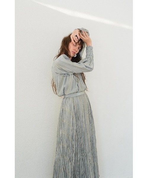 CLANE（クラネ）の「LAME STRIPE FLOWER TOPS（シャツ/ブラウス）」 - WEAR