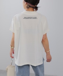 ap retro | バックロゴモックネックフレンチスリーブTEE【ZOZO限定アイテム】(Tシャツ/カットソー)