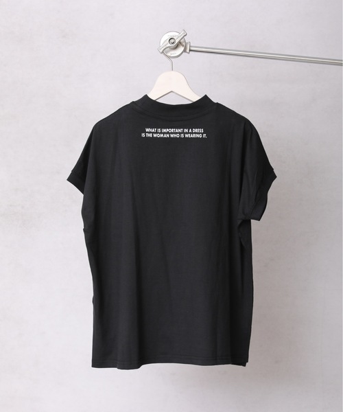 ap retro(アプレトロ)の「バックロゴモックネックフレンチスリーブTEE【ZOZO限定アイテム】(Tシャツ/カットソー・レディース・チャコールグレー/ライトブルー/ブラック/ベージュ/カーキ/アイボリー/ブルーグリーン/ライトベージュ・FREE)」の11枚目の写真