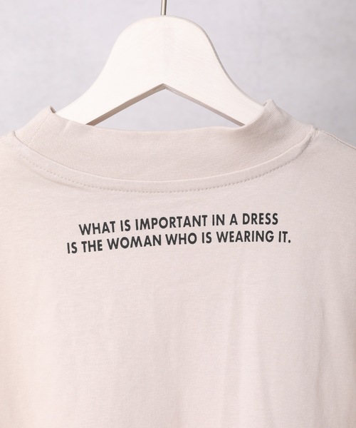 ap retro(アプレトロ)の「バックロゴモックネックフレンチスリーブTEE【ZOZO限定アイテム】(Tシャツ/カットソー・レディース・チャコールグレー/ライトブルー/ブラック/ベージュ/カーキ/アイボリー/ブルーグリーン/ライトベージュ・FREE)」の20枚目の写真