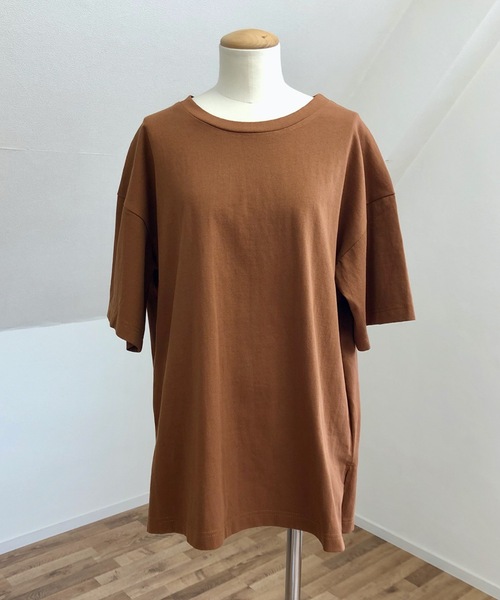 UNFIELD（アンフィールド）の「【UNFIELD バックオープンTシャツ】（Tシャツ/カットソー・レディース・チャコールグレー/アイボリー/レンガ・FREE）」の18枚目の写真