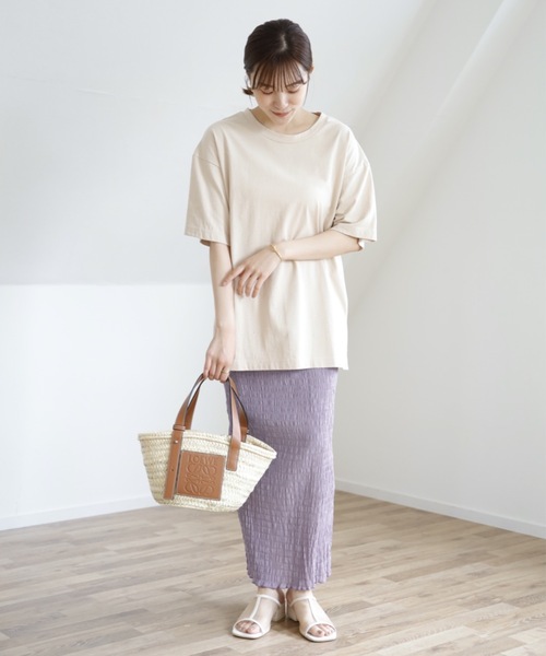 UNFIELD（アンフィールド）の「【UNFIELD バックオープンTシャツ】（Tシャツ/カットソー・レディース・チャコールグレー/アイボリー/レンガ・FREE）」の22枚目の写真