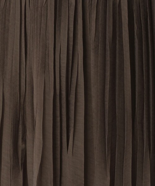 Modify（モディファイ）の「◆ランダムプリーツオーガンジースカート（スカート・レディース・ダークブラウン/ネイビー・40/42）」の8枚目の写真