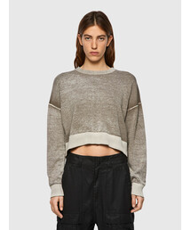 DIESEL | レディース サステナブル ニット ムラ加工 ショート丈(ニット/セーター)