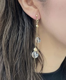 【apresjour mignon×ARIAZ】クリアボールイヤリング