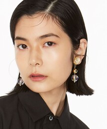 ANEVER | 【平手友梨奈さん着用】OVAL 2WAY DROPPED イヤリング(イヤリング)