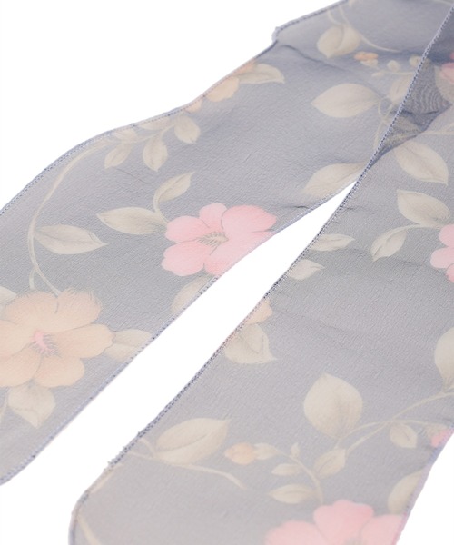 fifth（フィフス）の「オーガンジーフラワースカーフ（バンダナ/スカーフ・レディース・ベージュ/ネイビー・FREE）」の6枚目の写真