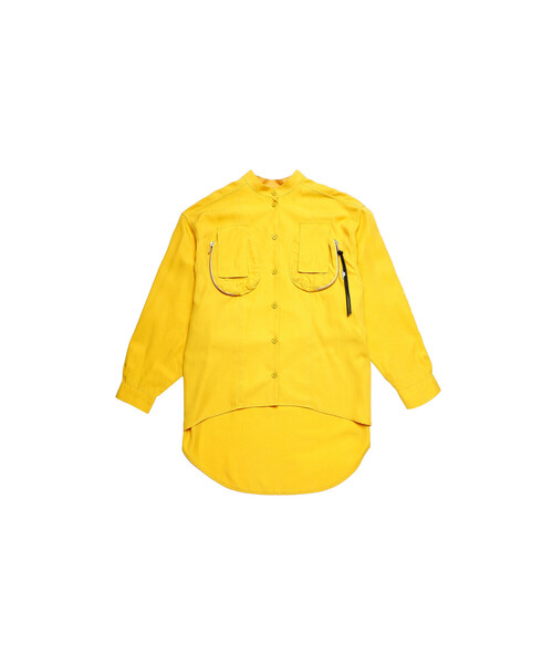 DIESEL(ディーゼル)の「レディース サステナブル シャツ マオカラー ポケット(シャツ/ブラウス・レディース・イエロー/グリーン・MEDIUM/X-SMALL/LARGE/SMALL)」の22枚目の写真