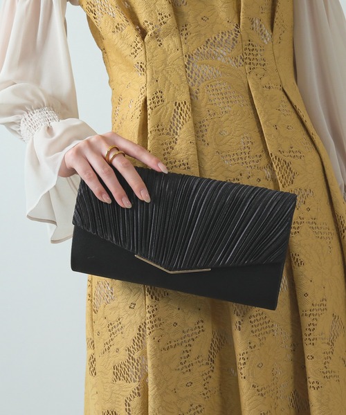 Kana（カナ）の「クラッチ＆ショルダー パーティーバッグ 結婚式 お呼ばれ オケージョン（ショルダーバッグ・レディース・ブラック/ベージュ/シルバー・フリー）」の8枚目の写真