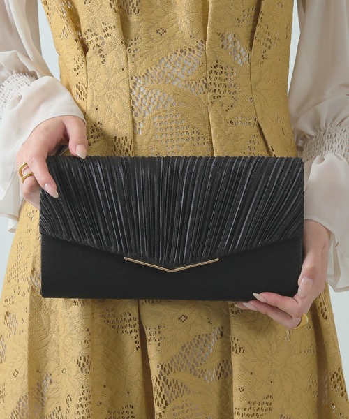 Kana（カナ）の「クラッチ＆ショルダー パーティーバッグ 結婚式 お呼ばれ オケージョン（ショルダーバッグ・レディース・ブラック/ベージュ/シルバー・フリー）」の7枚目の写真