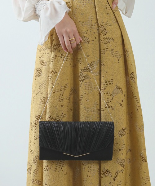 Kana（カナ）の「クラッチ＆ショルダー パーティーバッグ 結婚式 お呼ばれ オケージョン（ショルダーバッグ・レディース・ブラック/ベージュ/シルバー・フリー）」の9枚目の写真