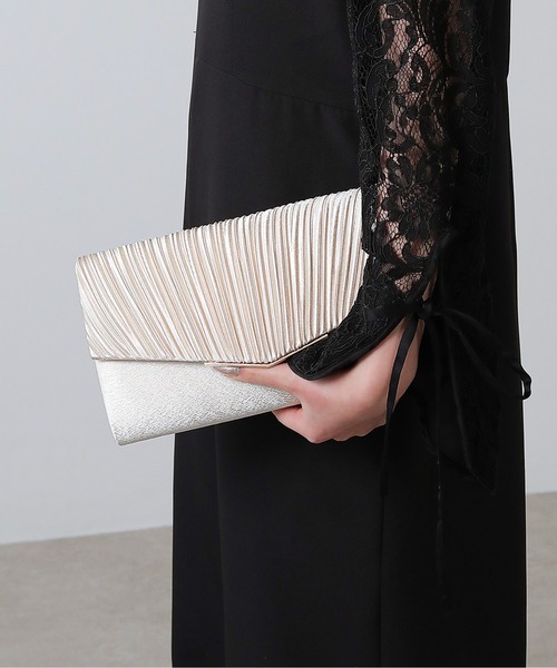 Kana（カナ）の「クラッチ＆ショルダー パーティーバッグ 結婚式 お呼ばれ オケージョン（ショルダーバッグ・レディース・ブラック/ベージュ/シルバー・フリー）」の11枚目の写真