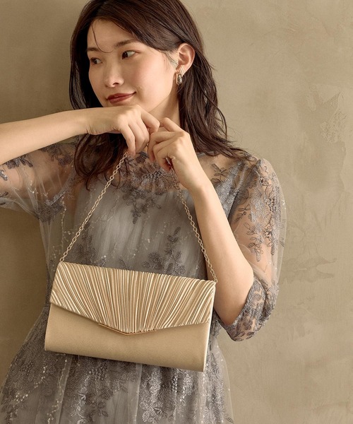 Kana(カナ)の「クラッチ&ショルダー パーティーバッグ 結婚式 お呼ばれ オケージョン(ショルダーバッグ・レディース・ブラック/ベージュ/シルバー・フリー)」の22枚目の写真