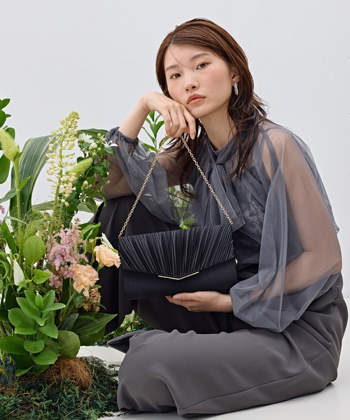 Kana(カナ)の「クラッチ&ショルダー パーティーバッグ 結婚式 お呼ばれ オケージョン(ショルダーバッグ・レディース・ブラック/ベージュ/シルバー・フリー)」の12枚目の写真