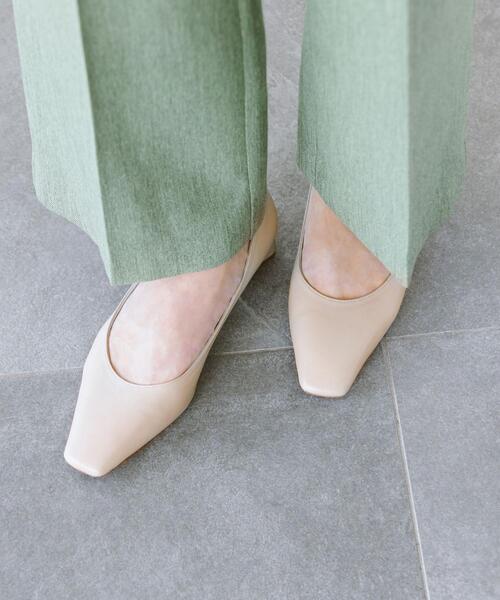 green label relaxing（グリーンレーベルリラクシング）の「スクエア プレーン パンプス(3cmヒール) -撥水-（パンプス・レディース・ブラック/ベージュ/パープル/モカ/その他1・22cm/22.5cm/23cm/23.5cm/24cm/24.5cm/25cm）」の3枚目の写真