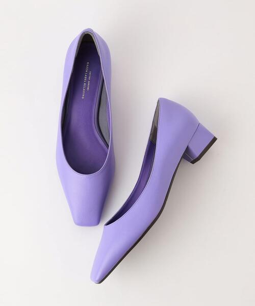 green label relaxing（グリーンレーベルリラクシング）の「スクエア プレーン パンプス(3cmヒール) -撥水-（パンプス・レディース・ブラック/ベージュ/パープル/モカ/その他1・22cm/22.5cm/23cm/23.5cm/24cm/24.5cm/25cm）」の15枚目の写真