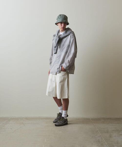 Steven Alan（スティーブンアラン）の「＜Steven Alan＞ T/C CHECK TRIPLE-STICH CAMP COLLAR SHIRT/シャツ（シャツ/ブラウス・メンズ・グレー/ダークグレー・S/M/L/XL）」の12枚目の写真