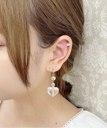 【apres jour×ARIAZ】ハートクリアピアス