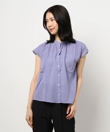 Lugnoncure | 楊柳バンドカラーブラウス(シャツ/ブラウス)