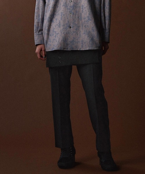 SHAREEF（シャリーフ）の「EASY SLACKS（スラックス・メンズ・ブラック/パープル/ホワイト系その他/グリーン系その他/モカ・1/2/3）」の3枚目の写真