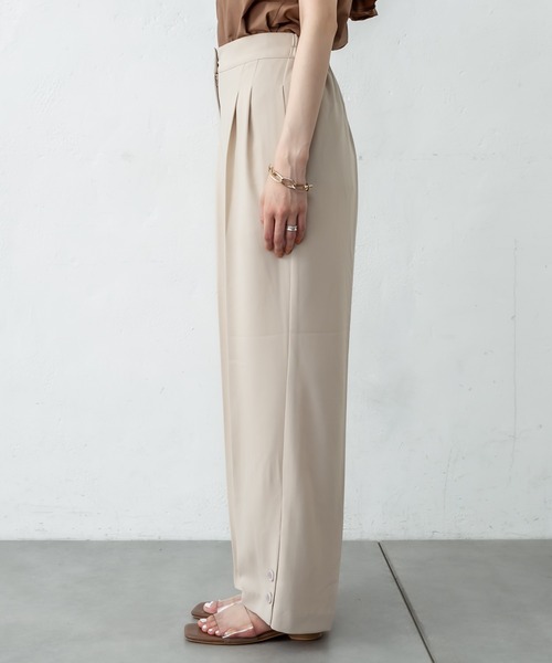 mystic（ミスティック）の「裾ボタンタックパンツ（その他パンツ・レディース・アイボリー/ブルー/ブラウン・1/2）」の15枚目の写真