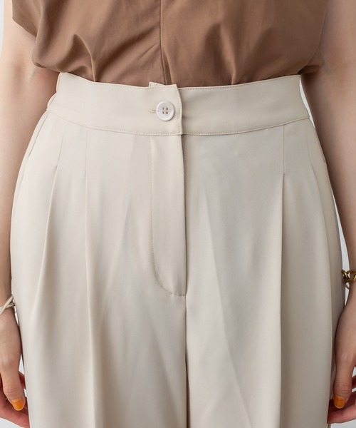 mystic（ミスティック）の「裾ボタンタックパンツ（その他パンツ・レディース・アイボリー/ブルー/ブラウン・1/2）」の18枚目の写真