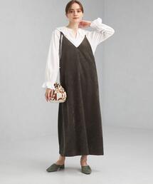 green label relaxing | コーデュロイ キャミ ワンピース(ワンピース)