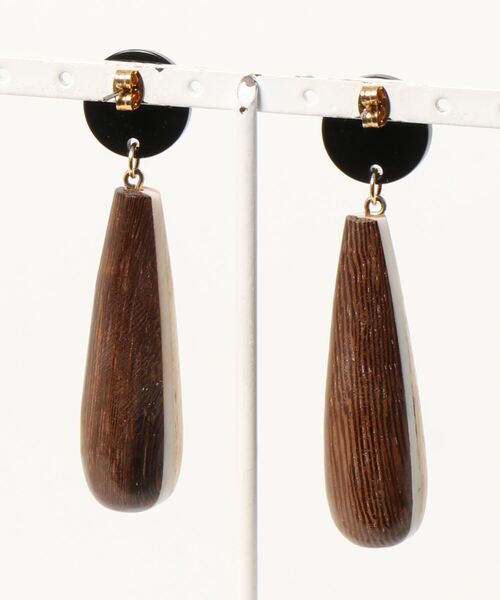 Tr ウッドコンビピアス ピアス 両耳用 Collex コレックス のファッション アクセサリー ピアス 両耳用 セール