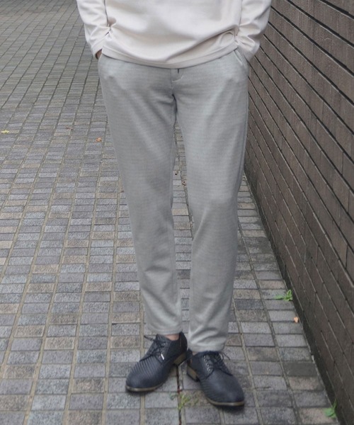 HIDEAWAYS NICOLE(ハイダウェイニコル)の「市松ジャカードポンチパンツ(その他パンツ・メンズ・ホワイト×ブラック/チャコールグレー×ブラック/ネイビー系・SMALL/MEDIUM/LARGE/X-LARGE)」の2枚目の写真