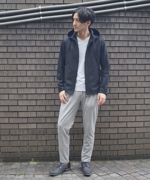 HIDEAWAYS NICOLE(ハイダウェイニコル)の「市松ジャカードポンチパンツ(その他パンツ・メンズ・ホワイト×ブラック/チャコールグレー×ブラック/ネイビー系・SMALL/MEDIUM/LARGE/X-LARGE)」の7枚目の写真