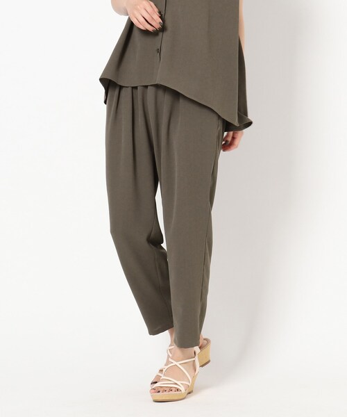 THE SHOP TK (ザ ショップ ティーケー )の「◆【イージーケア】麻調ジョグパンツ(その他パンツ・レディース・ブラック/カーキ/イエロー/グリーン・12/13)」の3枚目の写真