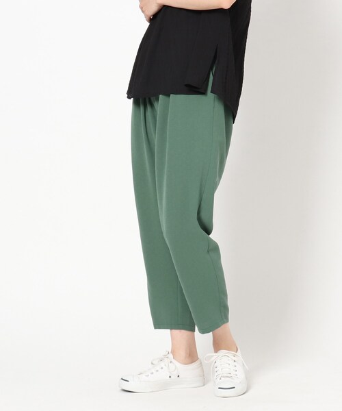 THE SHOP TK (ザ ショップ ティーケー )の「◆【イージーケア】麻調ジョグパンツ(その他パンツ・レディース・ブラック/カーキ/イエロー/グリーン・12/13)」の4枚目の写真