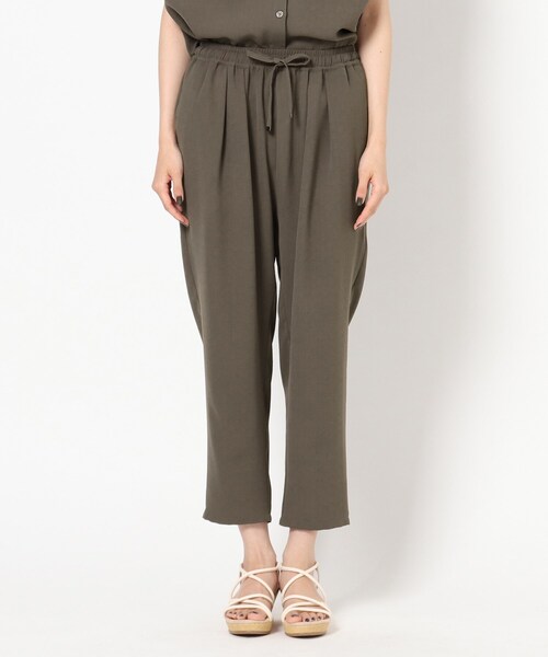 THE SHOP TK (ザ ショップ ティーケー )の「◆【イージーケア】麻調ジョグパンツ(その他パンツ・レディース・ブラック/カーキ/イエロー/グリーン・12/13)」の12枚目の写真