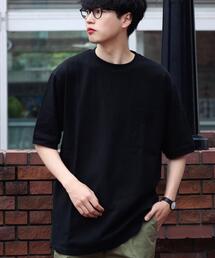 green label relaxing by 風早ゆうた | 【ZOZO限定】<風早ゆうた(WEARISTA)×green label relaxing>カノコ 5分袖 オーバー Tシャツ カットソー(Tシャツ/カットソー)