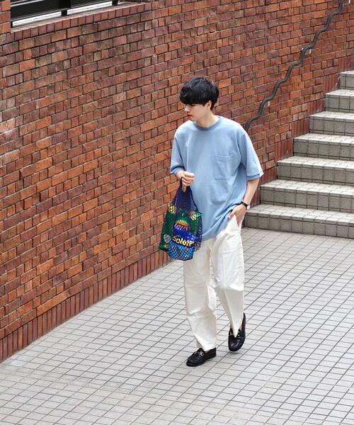 green label relaxing by 風早ゆうた(グリーンレーベルリラクシングバイカゼハヤユウタ)の「<風早ゆうた(WEARISTA)×green label relaxing>カノコ 5分袖 オーバー Tシャツ カットソー(Tシャツ/カットソー・メンズ・ライトブルー/ブラック/オリーブ・MEDIUM/LARGE)」の19枚目の写真