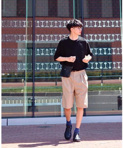 green label relaxing by 風早ゆうた(グリーンレーベルリラクシングバイカゼハヤユウタ)の「<風早ゆうた(WEARISTA)×green label relaxing>カノコ 5分袖 オーバー Tシャツ カットソー(Tシャツ/カットソー・メンズ・ライトブルー/ブラック/オリーブ・MEDIUM/LARGE)」の16枚目の写真