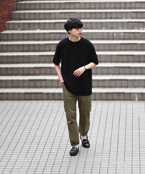 green label relaxing by 風早ゆうた(グリーンレーベルリラクシングバイカゼハヤユウタ)の「<風早ゆうた(WEARISTA)×green label relaxing>カノコ 5分袖 オーバー Tシャツ カットソー(Tシャツ/カットソー・メンズ・ライトブルー/ブラック/オリーブ・MEDIUM/LARGE)」の7枚目の写真