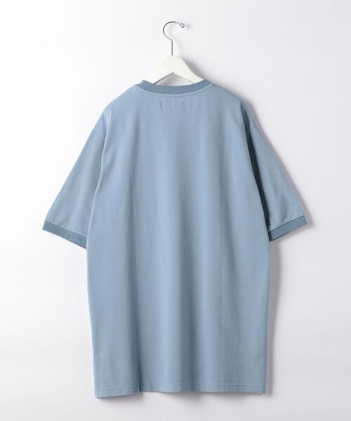 green label relaxing by 風早ゆうた(グリーンレーベルリラクシングバイカゼハヤユウタ)の「<風早ゆうた(WEARISTA)×green label relaxing>カノコ 5分袖 オーバー Tシャツ カットソー(Tシャツ/カットソー・メンズ・ライトブルー/ブラック/オリーブ・MEDIUM/LARGE)」の5枚目の写真