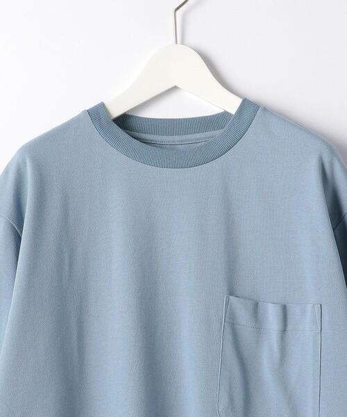 green label relaxing by 風早ゆうた(グリーンレーベルリラクシングバイカゼハヤユウタ)の「<風早ゆうた(WEARISTA)×green label relaxing>カノコ 5分袖 オーバー Tシャツ カットソー(Tシャツ/カットソー・メンズ・ライトブルー/ブラック/オリーブ・MEDIUM/LARGE)」の11枚目の写真