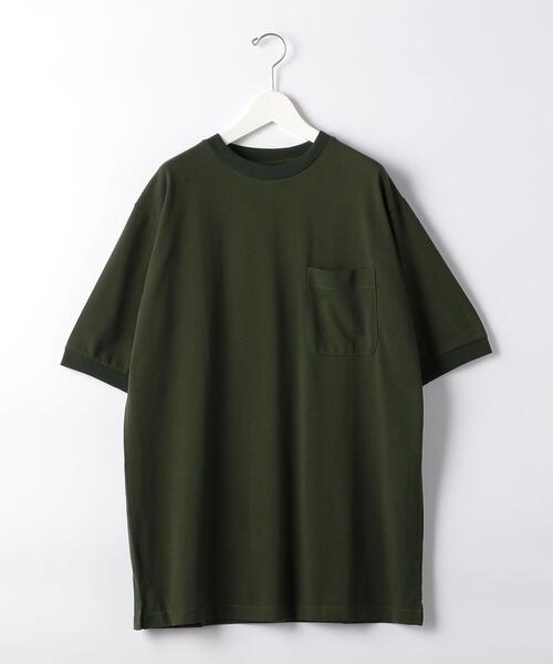 green label relaxing by 風早ゆうた(グリーンレーベルリラクシングバイカゼハヤユウタ)の「<風早ゆうた(WEARISTA)×green label relaxing>カノコ 5分袖 オーバー Tシャツ カットソー(Tシャツ/カットソー・メンズ・ライトブルー/ブラック/オリーブ・MEDIUM/LARGE)」の6枚目の写真