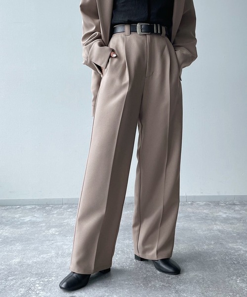 PAGEBOY（ページボーイ）の「ウールライクセットアップパンツ（その他パンツ・レディース・ブラック/グレー系その他/ブラウン系その他/グレイッシュベージュ・SMALL/MEDIUM）」の4枚目の写真