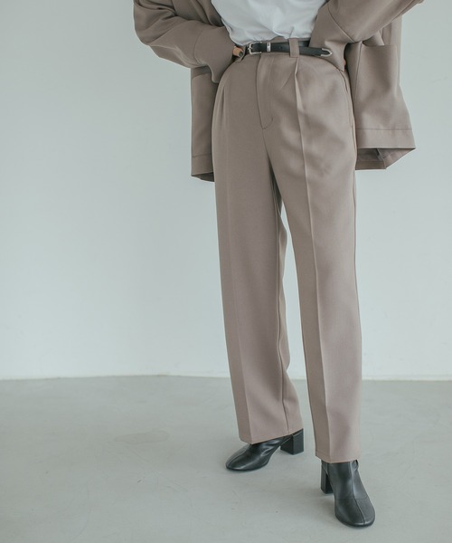 PAGEBOY（ページボーイ）の「ウールライクセットアップパンツ（その他パンツ・レディース・ブラック/グレー系その他/ブラウン系その他/グレイッシュベージュ・SMALL/MEDIUM）」の8枚目の写真