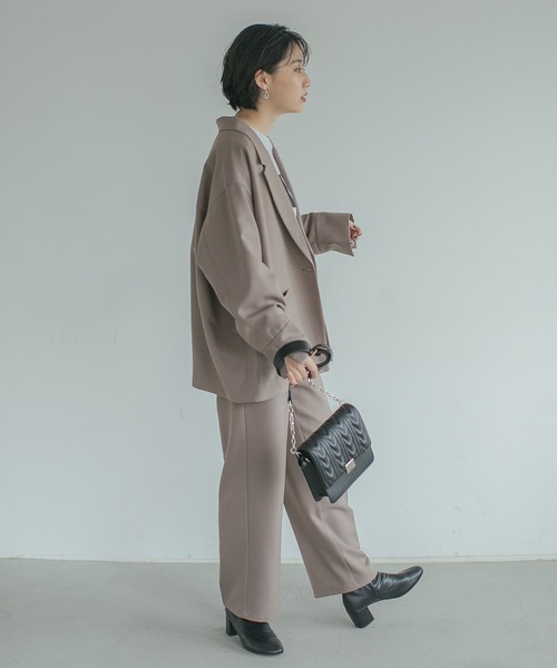 PAGEBOY（ページボーイ）の「ウールライクセットアップパンツ（その他パンツ・レディース・ブラック/グレー系その他/ブラウン系その他/グレイッシュベージュ・SMALL/MEDIUM）」の21枚目の写真