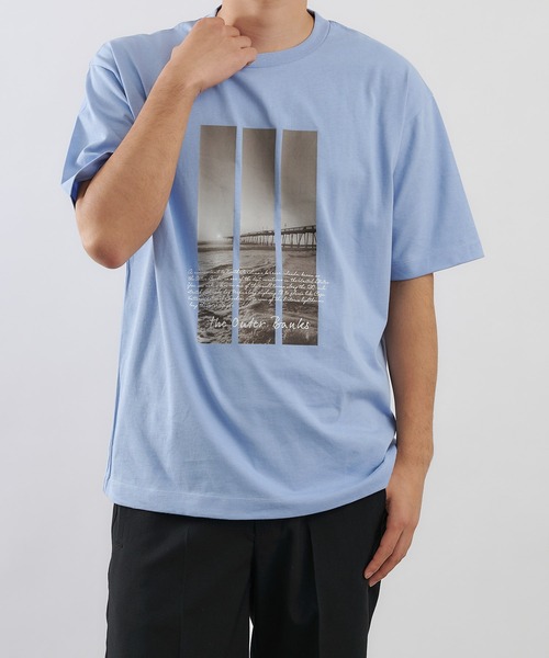 COLONY 2139（コロニートゥーワンスリーナイン）の「2139T(Summer-Resort)/ビッグシルエットTシャツ(ユニセックス対応)（Tシャツ/カットソー・メンズ・ブラック/ブラック系その他2/ブルー系その他4/ホワイト/サックスブルー/ホワイト系その他/ブルー系その他/その他35/ホワイト系その他2・LARGE/MEDIUM）」の9枚目の写真